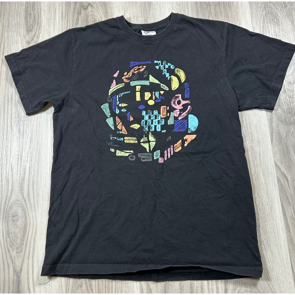 Billionaire Boys Club Mens Black Geometric Astronaut Graphic T-Shirt Size L RARE